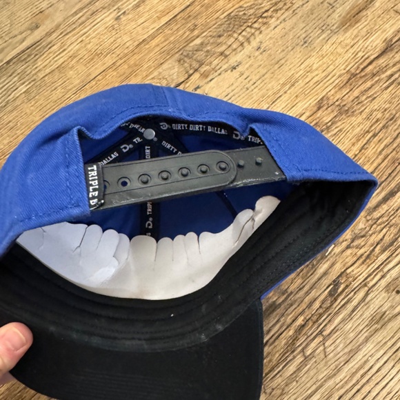 Triple D Dallas Blue and Black Preowned OSFM Ball Cap Hat - Picture 4 of 5